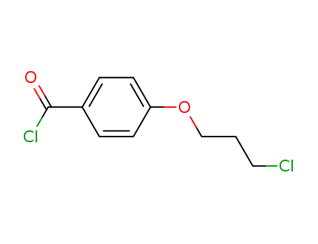 Molecular Structure of 65136-48-3 (Benzoyl chloride, 4-(3-chloropropoxy)-)