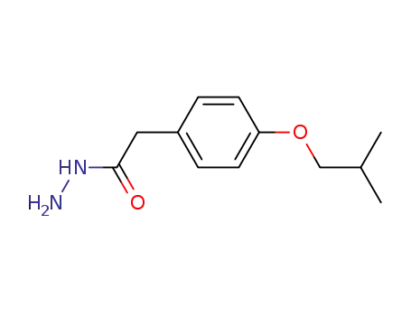 Molecular Structure of 61904-59-4 (2-[4-(2-Methylpropoxy)phenyl]acetohydrazide)