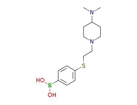 [4-({2-[4-(dimethylamino)piperidin-1-yl]ethyl}thio)phenyl]boronic acid
