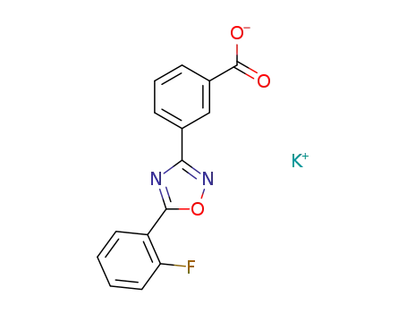 3-[5-(2-fluoro-phenyl)-[1,2,4]oxadiazol-3-yl]benzoic acid potassium salt