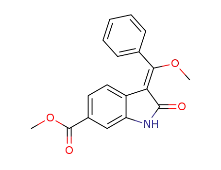 methyl (Z)-3-(methoxy(phenyl)methylene)-2-oxoindole-6-carboxylate