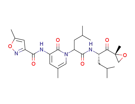 5-methyl-N-[5-methyl-1-(4-methyl-1-{(S)-4-methyl-1-[(R)-2-methyloxiran-2-yl]-1-oxopentan-2-ylamino}-1-oxopentan-2-yl)-2-oxo-1,2-dihydropyridin-3-yl]isoxazole-3-carboxamide