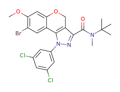 8-bromo-N-tert-butyl-1-(3,5-dichlorophenyl)-7-methoxy-N-methyl-1,4-dihydrochromeno[4,3-c]pyrazole-3-carboxamide