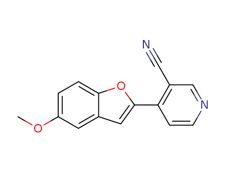 4-(5-methoxy-1-benzofuran-2-yl)pyridine-3-carbonitrile