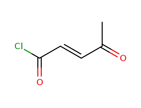 Molecular Structure of 14300-75-5 (2-Pentenoyl chloride, 4-oxo-, (E)-)
