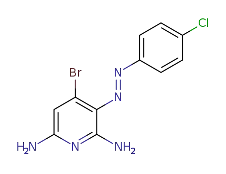 (E)-4-bromo-3-((4-chlorophenyl)diazenyl)pyridine-2,6-diamine