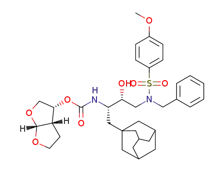 (3R,3aS,6aR)-Hexahydrofuro[2,3-b]furan-3-yl ((2S,3R)-1-(adamantan-1-yl)-4-((N-benzyl-4-methoxyphenyl)-sulfonamido)-3-hydroxybutan-2-yl)carbamate