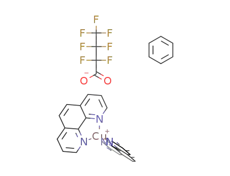 [(1,10-phenanthroline)2Cu][n-C3F7CO2]·benzene