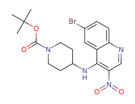 tert-butyl 4-((6-bromo-3-nitroquinolin-4-yl)amino)piperidine-1-carboxylate