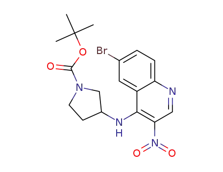 tert-butyl 3-((6-bromo-3-nitroquinolin-4-yl)amino)pyrrolidine-1-carboxylate