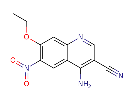 4-amino-7-ethoxy-3-cyano-6-nitro quinoline