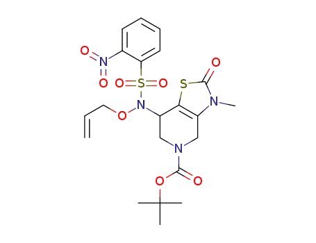 tert-butyl 7-[allyloxy-(2-nitro-benzenesulfonyl)-amino]-3-methyl-2-oxo-2,3,6,7-tetrahydro-4H-thiazolo[4,5-c]pyridine-5-carboxylate