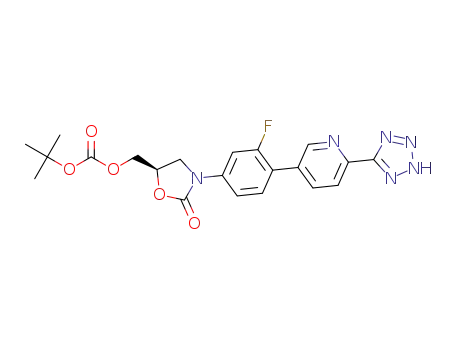 tert-butyl [(5R)-3-{3-fluoro-4-[6-(2H-tetrazol-5-yl)pyridin-3-yl]phenyl}-2-oxo-1,3-oxazolidin-5-yl]methyl carbonate