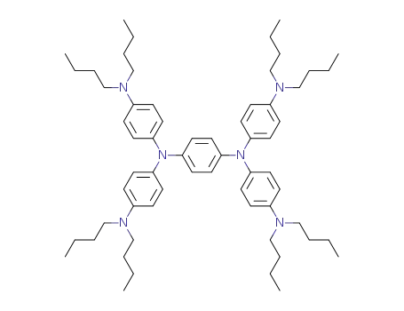 Molecular Structure of 4182-80-3 (N,N,N',N'-Tetrakis[4-(dibutylamino)phenyl]benzene-1,4-diamine)