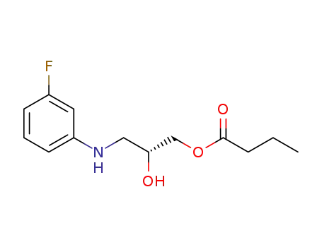 (2R)-2-hydroxy-3-[(3-fluorophenyl)amino]propyl butanoate