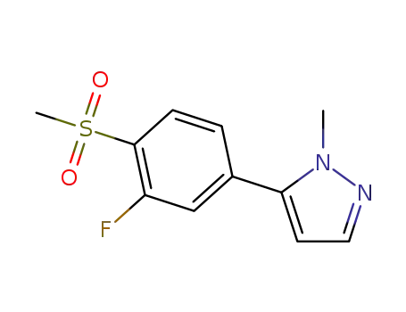5-(3-fluoro-4-methanesulfonylphenyl)-1-methyl-1H-pyrazole