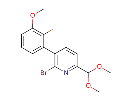 2-bromo-6-(dimethoxymethyl)-3-(2-fluoro-3-methoxyphenyl)pyridine