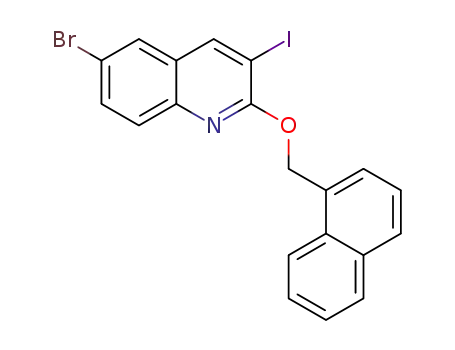 6-bromo-3-iodo-2-(naphthalen-1-ylmethoxy)quinoline