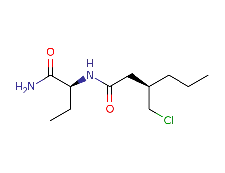 (R)-N-((S)-1-amino-1-oxobutan-2-yl)-3-(chloromethyl)hexanamide