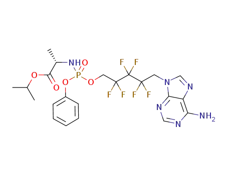 isopropyl (((5-(6-amino-9H-purin-9-yl)-2,2,3,3,4,4-hexafluoropentyl)oxy)(phenoxy)phosphoryl)-L-alaninate