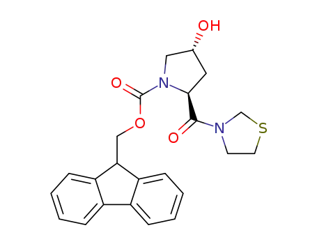3-[(2S,4R)-1-fluorenylmethoxycarbonyl-4-hydroxy-2-pyrrolidinylcarbonyl]1,3-thiazolidine