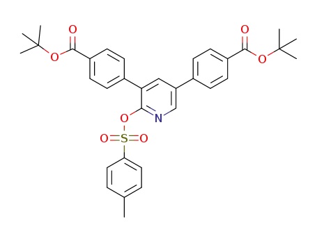 di-tert-butyl 4,4’-[2-(tosyloxy)pyridine-3,5-diyl]dibenzoate