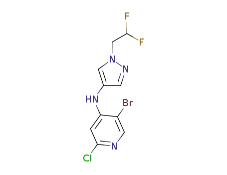 5-bromo-2-chloro-N-(1-(2,2-difluoroethyl)-1H-pyrazol-4-yl)pyridin-4-amine