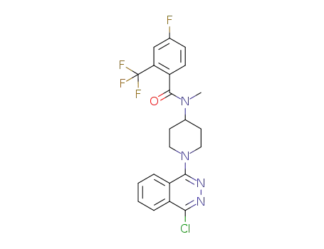 N-[1-(4-chloro-phthalazin-1-yl)-piperidin-4-yl]-4-fluoro-N-methyl-2-trifluoromethyl-benzamide