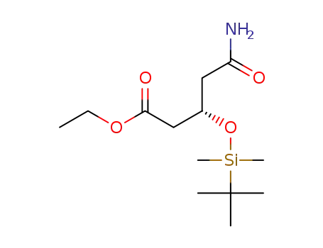 (S)-3-tert-butyldimethylsiloxyglutaric acid monoamidemonoethyl ester