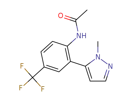 N-(2-(1-methyl-1H-pyrazol-5-yl)-4-(trifluoromethyl)phenyl)acetamide
