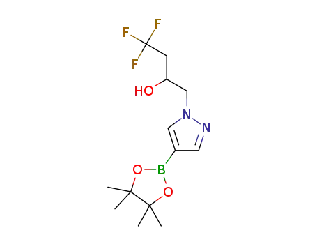 4,4,4-trifluoro-1-(4-(4,4,5,5-tetramethyl-1,3,2-dioxaborolan-2-yl)-1H-pyrazol-1-yl)butan-2-ol