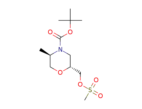 (2R,5R)-tert-butyl 5-methyl-2-(((methylsulfonyl)oxy)methyl)morpholine-4-carboxylate