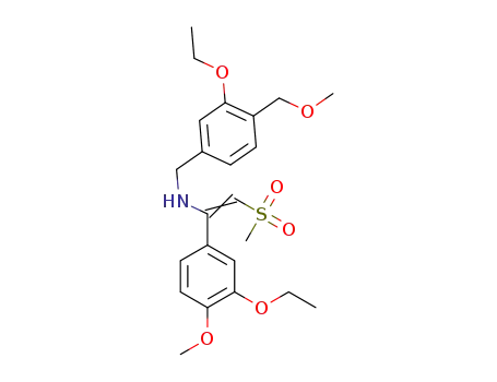 N-[3-ethoxy-4-methoxymethylbenzene]-1-(3-ethoxy-4-methoxy phenyl)-2-methylsulfonylethenamine
