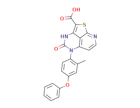 5-(2-methyl-4-phenoxyphenyl)-4-oxo-4,5-dihydro-3H-1-thia-3,5,8-triazaacenaphthylene-2-carboxylic acid