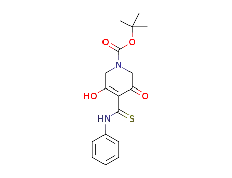 tert-butyl 5-hydroxy-3-oxo-4-(phenylcarbamothioyl)-3,6-dihydropyridine-1(2H)-carboxylate