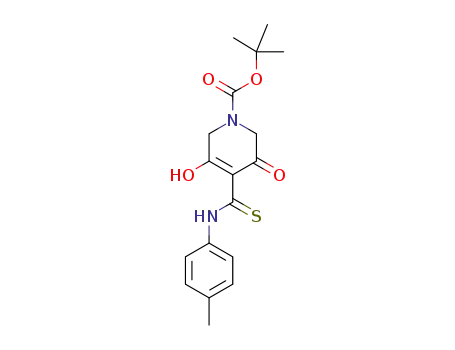tert-butyl 5-hydroxy-4-[(4-methylphenyl)carbamothioyl]-3-oxo-3,6-dihydropyridine-1(2H)-carboxylate