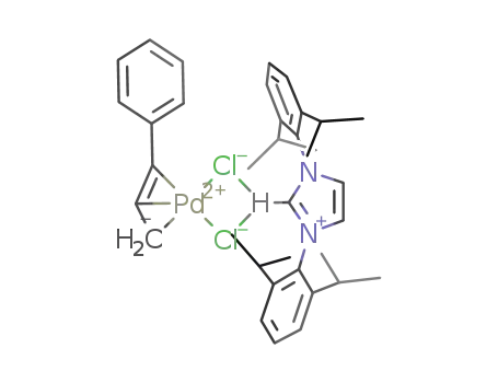 [N,N'-bis-[2,6-(di-iso-propyl)phenyl]imidazol-2-ylidene·H][Pd(η3-cinnamyl)Cl2]