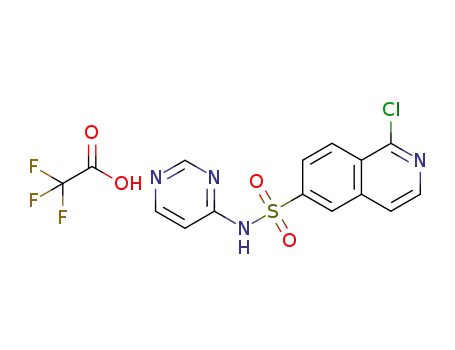 1-chloro-N-(pyrimidin-4-yl)isoquinoline-6-sulfonamide 2,2,2-trifluoroacetate