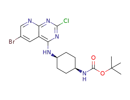 tert-butyl ((1s,4s)-4-((6-bromo-2-chloropyrido[2,3-d]pyrimidin-4-yl)amino)cyclohexyl)carbamate