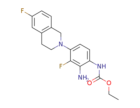 ethyl (2-amino-3-fluoro-4-(6-fluoro-3,4-dihydroisoquinolin-2(1H)-yl)phenyl)carbamate