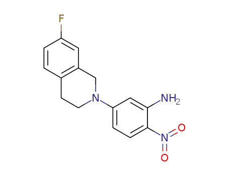 5-(7-fluoro-3,4-dihydroisoquinolin-2(1H)-yl)-2-nitroaniline