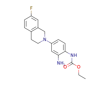 ethyl (2-amino-4-(7-fluoro-3,4-dihydroisoquinolin-2(1H)-yl)phenyl)carbamate