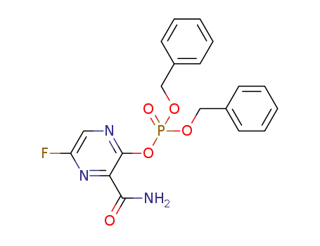 dibenzyl (3-carbamoyl-5-fluoropyrazin-2-yl) phosphate