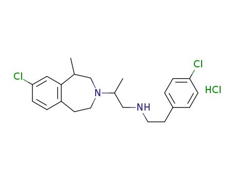 2-(8-chloro-1-methyl-4,5-dihydro-1H-benzazepin-3(2H)-yl)-N-(4-chlorophenethyl)propan-1-amine hydrochloride