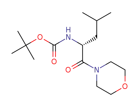(R)-tert-butyl (4-methyl-1-morpholino-1-oxopentan-2-yl)carbamate