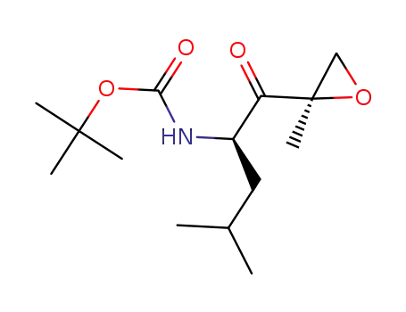 tert-butyl ((R)-4-methyl-1-((R)-2-methyloxiran-2-yl)-1-oxopentan-2-yl)carbamate