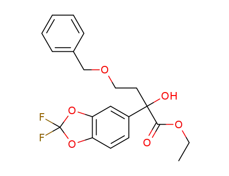 ethyl 4-(benzyloxy)-2-(2,2-difluorobenzo[D] [1,3]dioxol-5-yl)-2-hydroxybutyrate