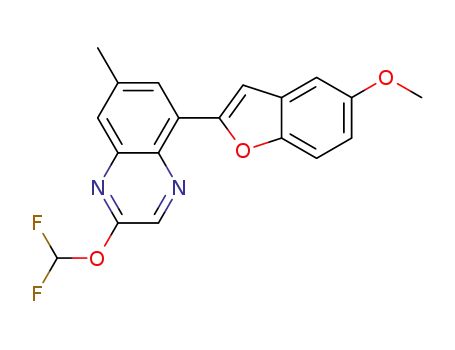 2-(difluoromethoxy)-5-(5-methoxybenzofuran-2-yl)-7-methylquinoxaline