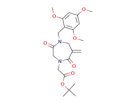 tert-butyl 2-(6-methylene-3,7-dioxo-4-(2,4,6-trimethoxybenzyl)-1,4-diazepan-1-yl)acetate