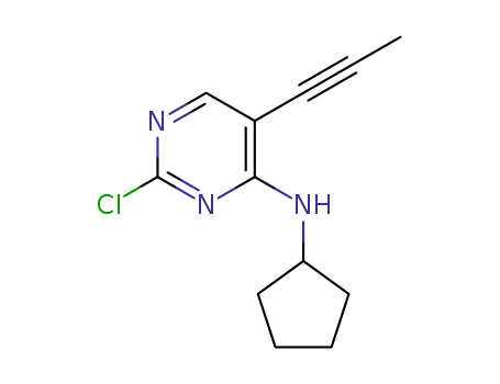 2-chloro-4-cyclopentylamino-5-(propynyl)pyrimidine